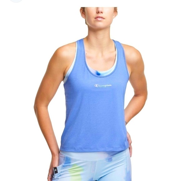 Women's Champion Plus Absolute Eco Racerback Tank Deep Forte Blue 4X - Picture 6 of 14